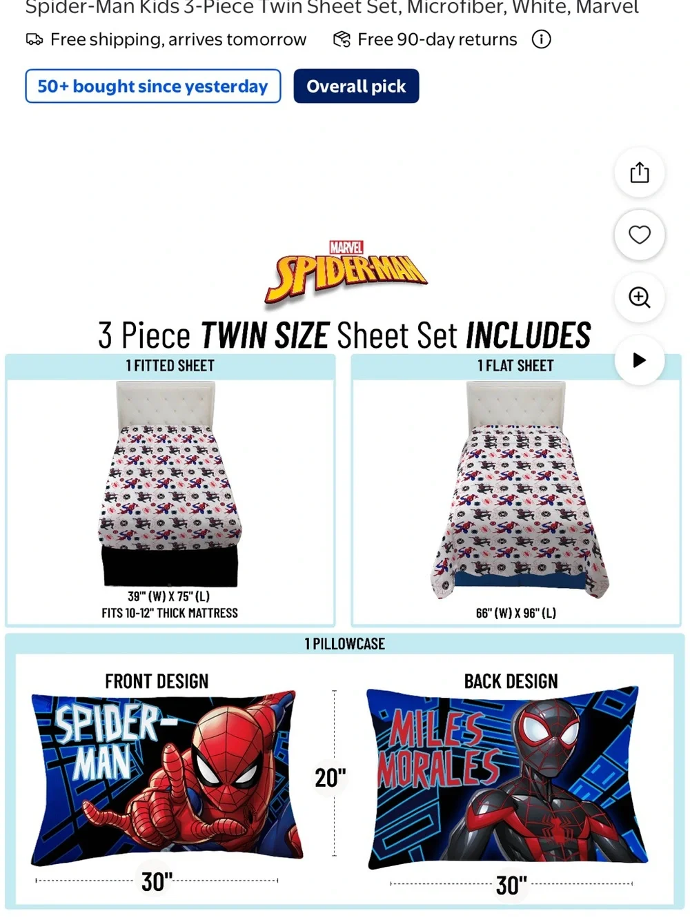 Marvel Red Curtains with Black Spiderweb Print - Pack of 2